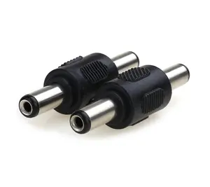 Factory Price 5.5x2.1mm Male to Male Power Plug Connector Adapter for CCTV 12V 5.5mm x 2.1mm DC Power Connector Adapter