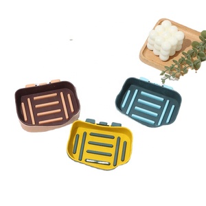 กล่องสบู่แบบไม่ทำเครื่องหมายที่ระบายน้ำที่วางสบู่ที่ติดผนังกล่องสบู่แบบสด RS-7553สต็อก - Product Image 1