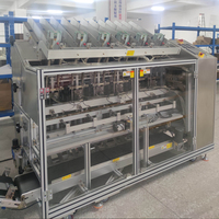 Machine de fabrication de masques faciaux horizontale entièrement automatique à grande vitesse de qualité alimentaire avec machine de remplissage et d'emballage de sacs et de boîtes