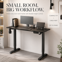 Table élévatrice électrique AOR, plateau en placage de bois massif motif pierre noire, couleur personnalisable, bureau d'ordinateur intelligent