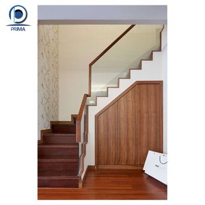 <span class=keywords><strong>Escalier</strong></span> flottant PRIMA, design moderne en acier carbone, poutre monobloc, marches en bois de hêtre et de chêne, <span class=keywords><strong>escalier</strong></span> intérieur pour maisons - Product Image 4