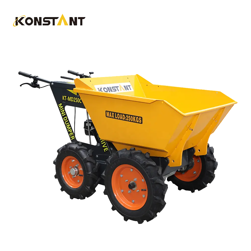 High Quality Wheel Barrow Construction Power Wheel Barrow 4x4 motorized wheelbarrow 250kg mini dumper