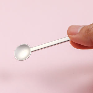 Mini Cucchiai Dosatori per Medicina Cinese 6cm, Piccoli Cucchiai in Metallo per Applicazione di Crema per Occhi - Product Image 4