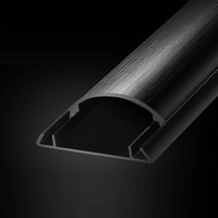 Goulotte de câblage en aluminium doré brossé, gainable, haute résistance, ignifuge, pour gestion des câbles