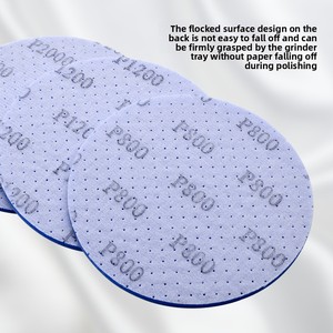 Discos de Lijado de Esponja de Óxido de Aluminio de 6 Pulgadas con Múltiples Orificios, Abrasivo Ultra Suave con Tecnología Antiobstrucción |   Personalización de Fábrica - Product Image 3