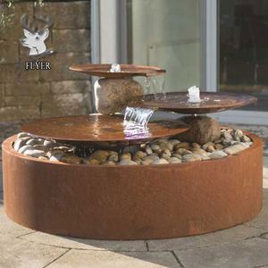 Fuente <span class=keywords><strong>de</strong></span> Agua <span class=keywords><strong>de</strong></span> Acero Corten para Jardín, Esculturas <span class=keywords><strong>de</strong></span> Acero para Jardín, Promoción <span class=keywords><strong>de</strong></span> Marzo, Económicas - Product Image 3