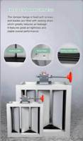 Vanne de régulation électrique pour systèmes de chauffage CVC, soufflet coupe-feu flexible multi-lames en acier galvanisé industriel certifié