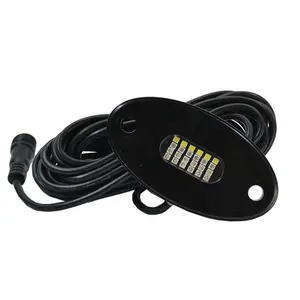 APP Wifi Controlled 4 8 Pods RGBW Rock Light 12W 24W LED Rock Light For ATV UTV Boat