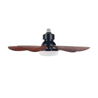 Kit d'éclairage LED universel pour ventilateur de plafond avec base E27, 30W, avec télécommande, adaptateur d'ampoule à 6 pales pour hôtel, villa, salon