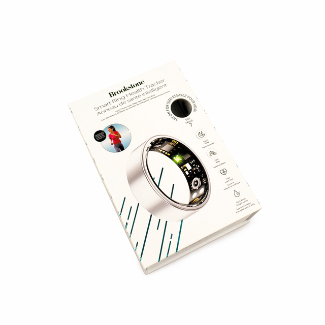 High-end Eco-Friendly Reusable Smart Ring Magnetic Gift Box with Hardboard UV Customization and Four-Color Printing
