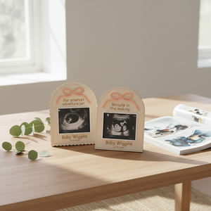 Boîte <span class=keywords><strong>de</strong></span> rangement pour souvenirs <span class=keywords><strong>de</strong></span> bébé en bois écologique avec design artistique personnalisé pour collection <span class=keywords><strong>de</strong></span> photos d'échographie - Product Image 2