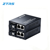 Convertidor de Fibra Óptica ZTRS de 2 Puertos 10/100M RJ45 a 100M Fibra Única SC 20km, Convertidor de Ethernet a Fibra Óptica de Grado Telecom