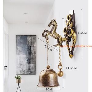 Timbre de puerta a <span class=keywords><strong>precio</strong></span> de fábrica tendero Windchime adorno magnético para colgar en la pared habitación jardín tienda entrada delantera suerte aldaba - Product Image 5