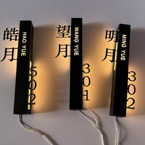 Tùy chỉnh mới được nâng cấp số cửa dạ quang cho khách sạn & nhà hàng số cửa treo nổi bật cho trường học & bệnh viện - Product Image 3