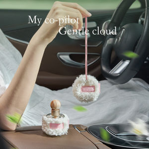 Aikun Modern Osmanthus Fragrance, Caja de Regalo de Aromaterapia para Coche de Lana de Cordero y Cuero PU, Decoración con Evaporación Natural para Eliminar Olores - Product Image 3