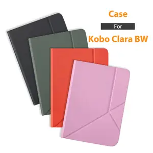 Opvouwbaar Lederen Hoesje Voor Kobo Clara Bw Libra Colour Elipsa 2e 2 Hd Sage 6 7 Inch Ebook Digital Color Ereader Pbk161 Laudtec
