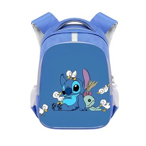 Sac à dos scolaire unisexe en EVA rigide <span class=keywords><strong>pour</strong></span> enfants <span class=keywords><strong>de</strong></span> 3 à 6 <span class=keywords><strong>ans</strong></span>, motif Stitch, respirant, durable, réduction <span class=keywords><strong>de</strong></span> la charge - Product Image 4