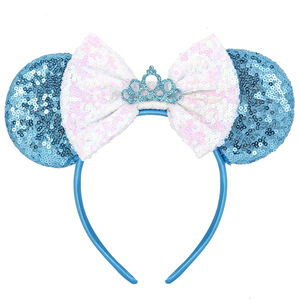 HC284 cartone animato Anime orecchie da topo fascia con paillettes orecchie da topo archetto per capelli Topolino e orecchie di Minnie cerchi per donne ragazze - Product Image 3