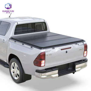 Couverture de benne tri-pliante robuste en alliage zinc-aluminium avec verrouillage pour Toyota 2019-2025, <span class=keywords><strong>Silverado</strong></span> et Ranger - Product Image 2