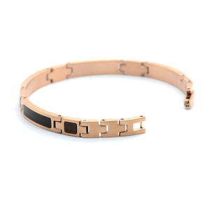 Braccialetto personalizzato in acciaio e legno placcato oro rosa in acciaio e legno di lusso per ragazze di moda <span class=keywords><strong>set</strong></span> regalo di nozze per le donne - Product Image 1