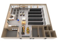 Système d'étagères de supermarché double face robuste en bois et métal sur mesure avec aménagement 2D/3D gratuit – Équipement de magasin de détail