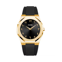 Nouvelle Montre Homme Ultra Fine 2025 en Acier Inoxydable avec Cadran à Aiguilles, Bracelet en Silicone Étanche et Mouvement à Quartz