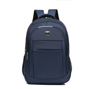Men's <b>Waterproof</b> <b>Backpack</b> Large Capacity 36-55L Business Travel Laptop Bag Solid Color Blue - Product Image 1