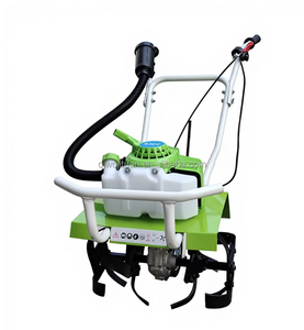 Motoculteur à essence léger et compact, le plus vendu, pour usage domestique, désherbeur, micro-motoculteur manuel pour jardin potager et retournement du sol - Product Image 2
