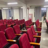 Salle de conférence universitaire coque en plastique sièges d'auditorium chaises de théâtre chaises de cinéma chaises d'église