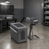 Machine de marquage laser à fibre portative, marqueur laser portable pour le marquage du métal et du plastique