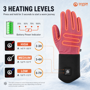 Gants chauffants ultra-fins pour femmes, pour le bureau, le travail sur ordinateur, l'arthrite de <span class=keywords><strong>Raynaud</strong></span>, chauffe-mains électriques, gants chauffants thermiques pour la frappe - Product Image 5
