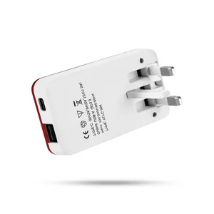 Adaptador de viaje Blanco con puertos USB Adaptador de corriente usb-c de 20W Cargador PD rápido original Cargador portátil para teléfono celular RoHs