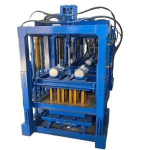 6-Zoll hydraulisch angetriebene halbautomatische Rotationsziegelherstellungsmaschine Blockformmaschine Zementziegel Motorkomponente