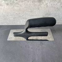 Truelle à plâtrer en acier inoxydable de haute qualité, argentée pailletée, outil de finition pour le plâtre, outils de construction