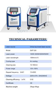 Máquina de Limpieza Láser Pulsada de 200W/300W: Sistema Portátil para Eliminar Óxido, Pintura, Aceite y Oxidaños, Ideal para Reparación de Moldes Metálicos - Product Image 4