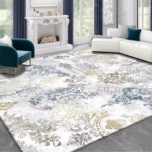 Tapis Abstrait Style Persan 10mm Épais Aspect Laine Doux Antidérapant Durable Adapté aux Animaux Domestiques pour Salon Chambre Décoration - Product Image 2