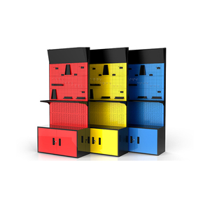 Banco da lavoro in acciaio resistente Anti-corrosivo laboratorio laboratorio Garage strumento armadio cassetto appeso <span class=keywords><strong>pannello</strong></span> forato per la conservazione degli utensili - Product Image 4