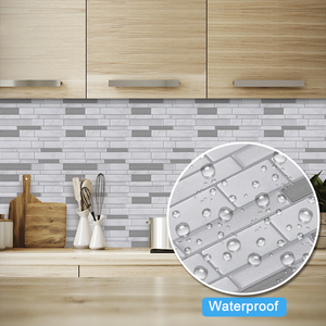 Résistant aux rayures longue bande marbre métro 1.2mm épaisseur peler et coller vinyle dosseret carreaux muraux <span class=keywords><strong>facile</strong></span> à bricoler - Product Image 2