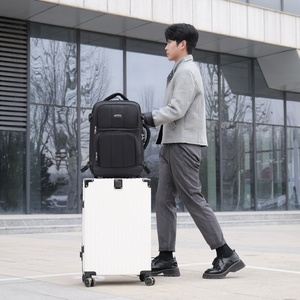 High-End Waterproof Commuting <b>Backpack</b> for Men Women <b>Large</b> <b>Capacity</b> Oxford Durable Panelled Multifunctional Zipper Polyester - Product Image 3