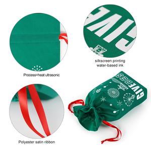Wholesale High Quality Non-Woven Drawstring <strong>Bags</strong> Cartoon Pattern <strong>Christmas</strong> Gift From China Manufacturer - Product Image 6