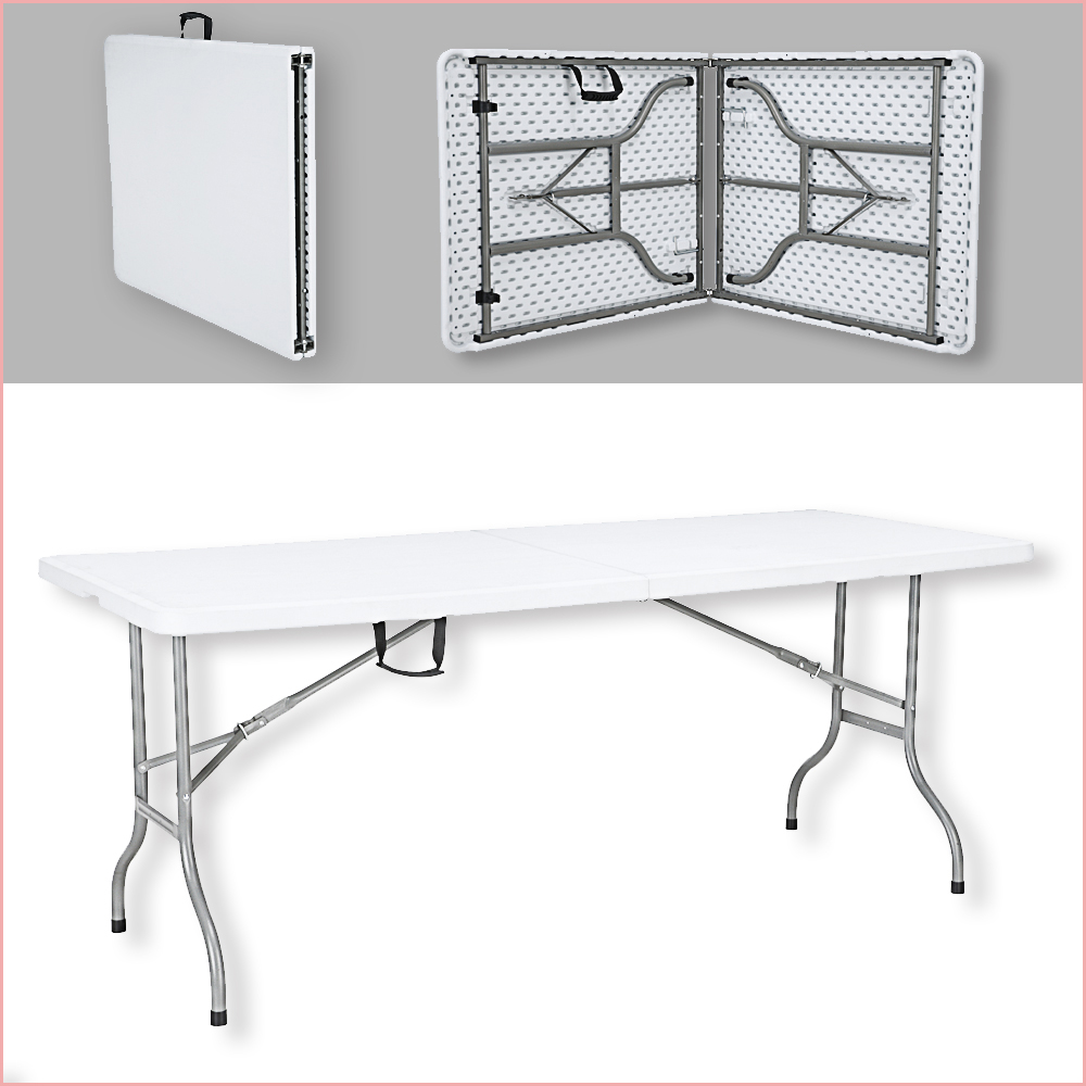 6ft твердый регулируемый по высоте пластиковый складной стол дувное формование пластиковый складной стол складные столы 6 коммерческих