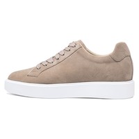 Chaussures décontractées rehaussantes en daim abricot, qualité supérieure, personnalisables en usine, pour augmenter la taille de 6 cm/2,36 pouces