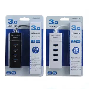 Cantell USB 3.0 허브 스플리터 4 포트 USB 확장기 컴퓨터 액세서리 노트북 PC 고속 USB