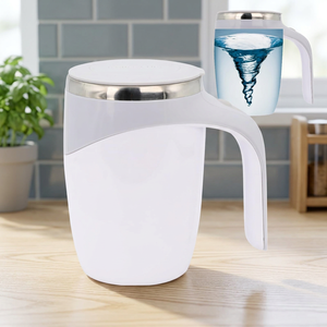 380ml Automatic Stirring Coffee <b>Mug</b> Stainless Steel Electric Mixing Cup USB Rechargeable Travel Drinkware for Home Office - Product Image 2