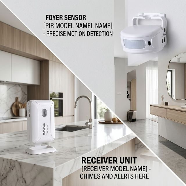 113dB High Sensitivity Wireless PIR Motion Sensor Alarm Shopkeeper Welcome Doorbell Burglar Alarm Anti-theft Security Alarm