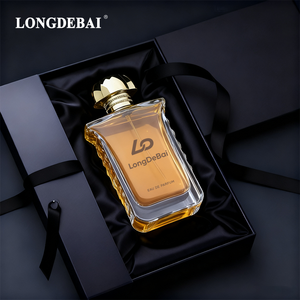 Nuevo Envase de Perfume de Vidrio de 100 ml, Botella de Perfume de Vidrio Cuadrada Plana de Lujo, Botella de Perfume de Vidrio Transparente con Caja de Empaque - Product Image 1