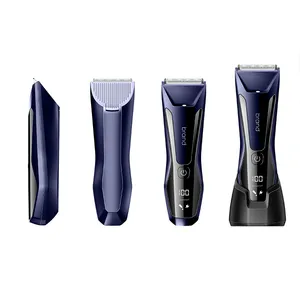 Aparador elétrico masculino para barbear, aparador de bolas para corte de cabelo, lâmina de barbear à prova d'água