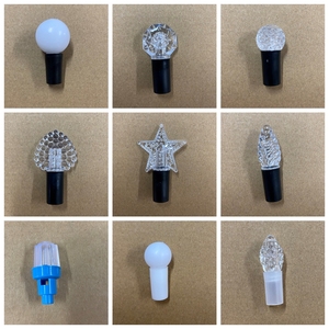 Dây Đèn Trang Trí Giáng Sinh Đèn <span class=keywords><strong>Led</strong></span> Thần Tiên Cho Ngày Lễ Bộ 2 Món Đồ Trang Trí Bông Tuyết Trong Suốt Mặt Dây Chuyền Bằng Nhựa - Product Image 2