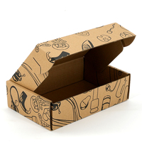 Caja de Envío Personalizada con Impresión de Logotipo, Embalaje de Cartón Corrugado Reciclable, Cajas de Cartón para Envíos de Ropa