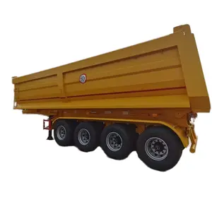 Starway 4-Axles 40/50/60 Cubic Meter Rear Dump Truck Semi Trailer End Tipper Available For Sale